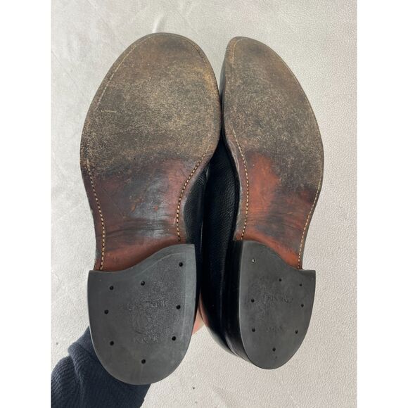 ALDEN Black Leather Lace Up Dress Shoes    Mens Size 10 - Picture 7 of 8